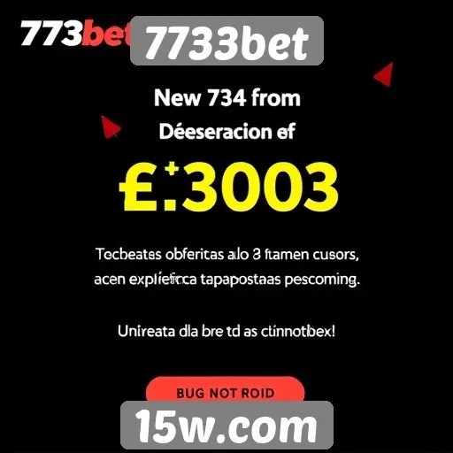 Ofertas de bônus disponíveis no 7733bet